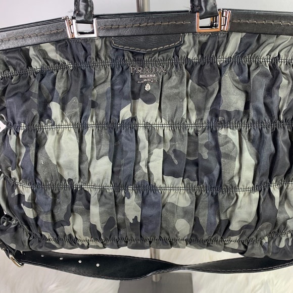 Prada Tessuto Gaufre Camo Tote - Picture 13 of 16